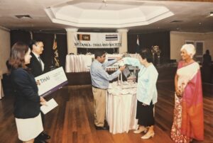 Guests at a reception hosted by the Sri Lanka-Thailand Society
