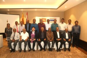 Group photograph of Society members and guests at a formal gathering