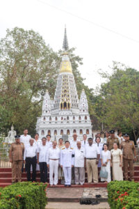 Members at Dipaduttaramaya Temple for the King's 98th Birth Anniversary and Thai National Day, December 2025