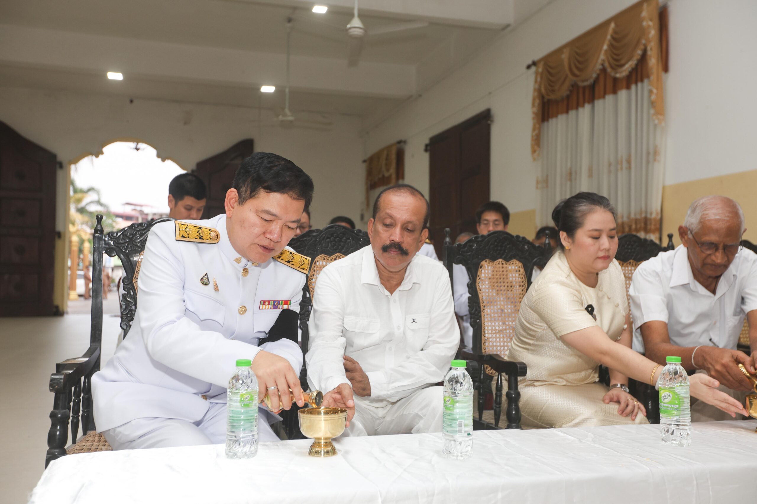 Guests gathered for the commemorative ceremony